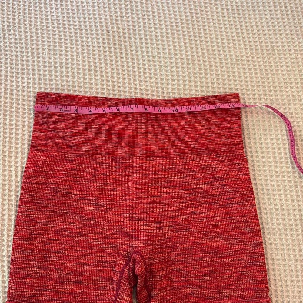 Colsie Reddish Orange High Waisted Seamless Biker Shorts - Picture 4 of 5